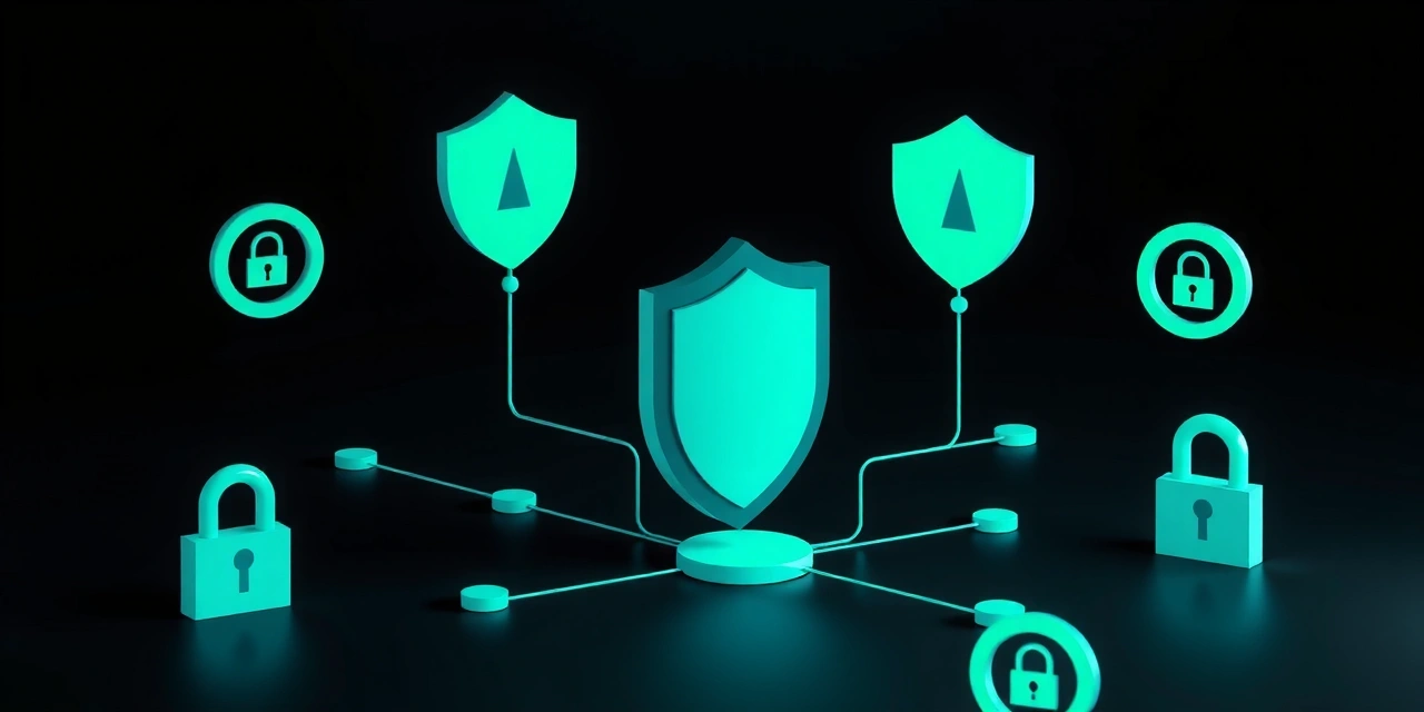 Cybersecurity and data protection illustration